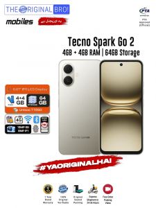 Tecno Spark Go 2 - 4GB RAM - 64GB Storage - Easy Monthly Installments - PTA Approved - 1 Year Official Warranty - The Original Bro Mobiles - TOB70
